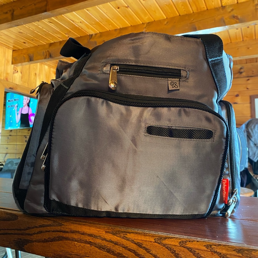 Gray Diaper Bag